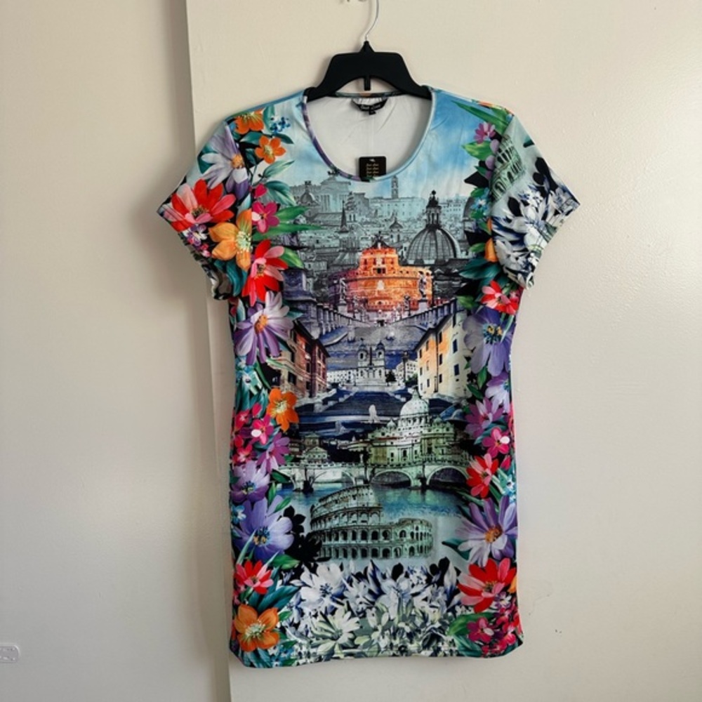 Just Love Multicolor Scenic Print Women's Top